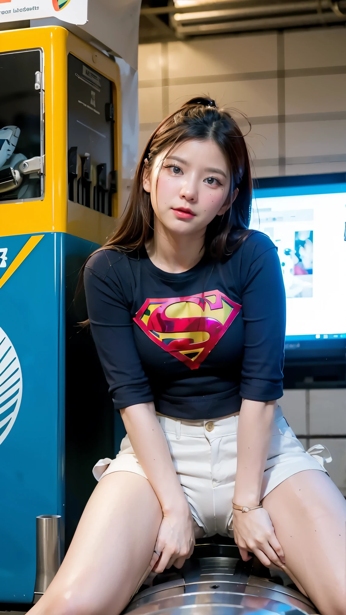 (1 very busty supergirl:)、(One Supergirl gets raped by a robot:)、Close ~ eyes、Panting、(Rubbing her crotch against a fucking machine:1.7)、Alien Invasion、Blitzed by Supergirl、torture、biological experiment、Restrained with hands raised high、