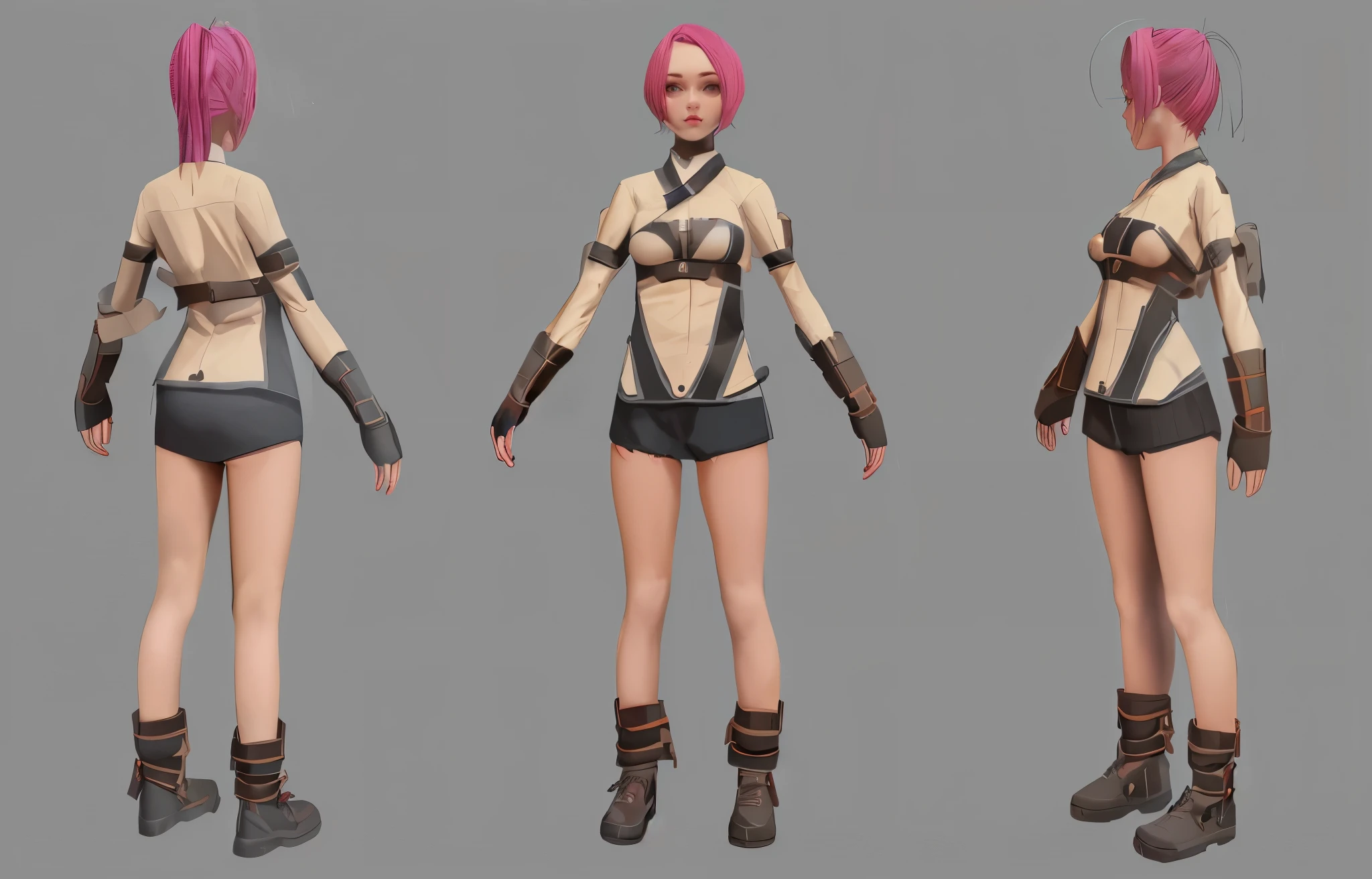 A girl with different angles consistent clothing consistent hairstyle,best quality high resolution unity 8k,