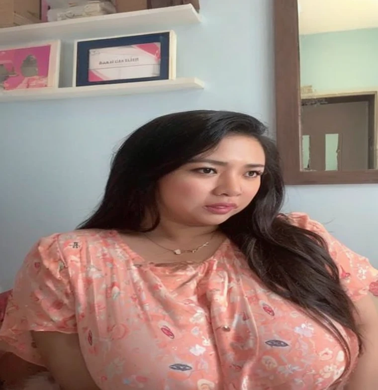 " 2woman, 35 Years Old, Indonesian , Lesbian Scene, Tank Top, big , full body, Curvy body, sharing Passionate hug and eating pussy