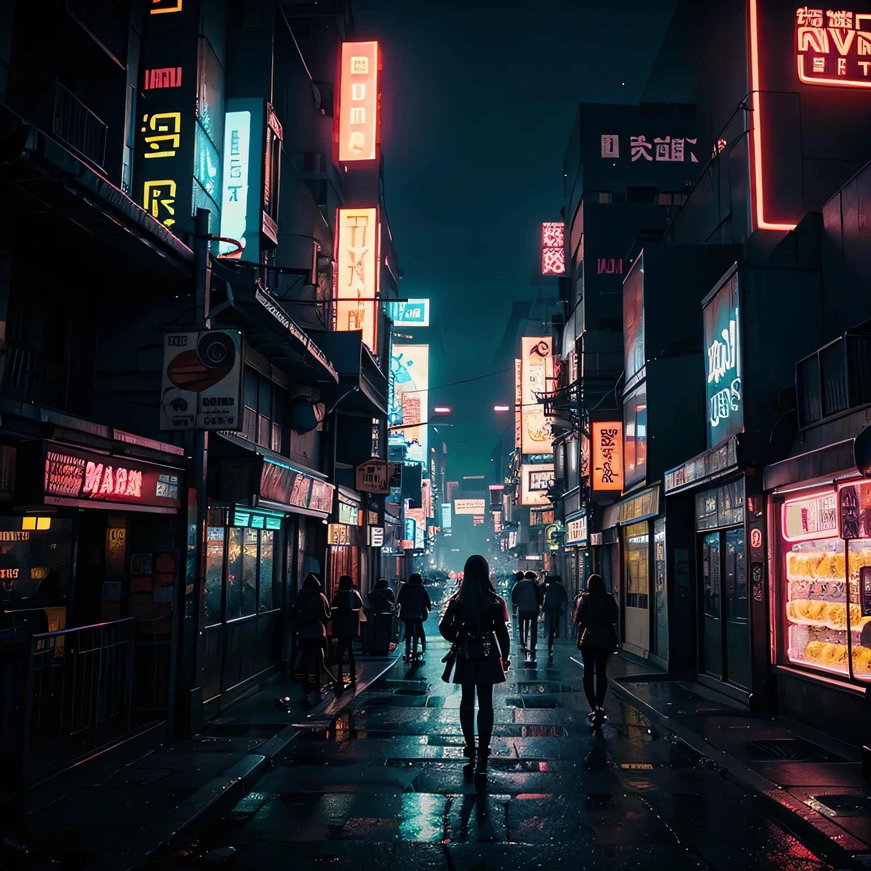 neon city, cyberpunk