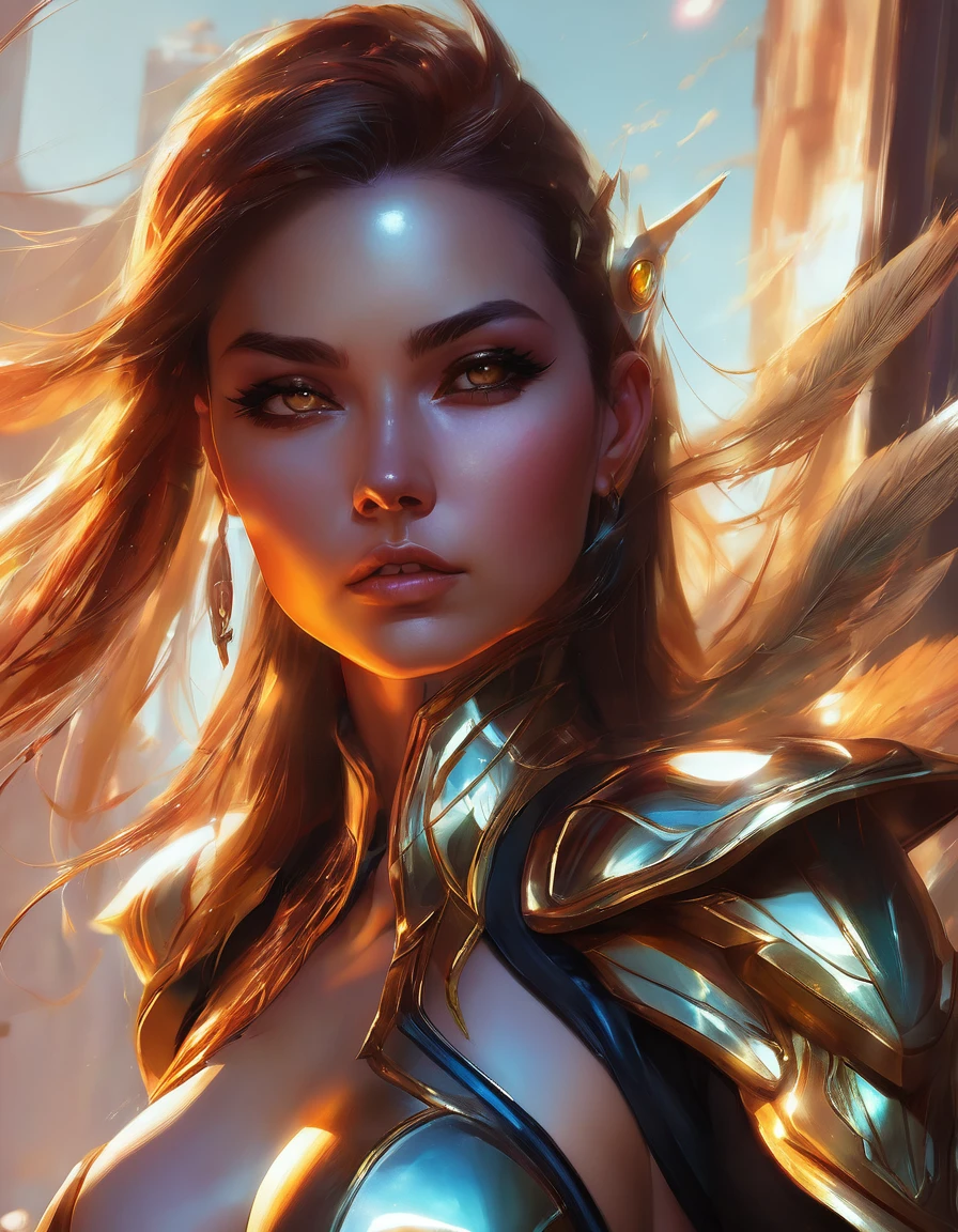 a close up of a woman with on her body, sultry digital painting, deviantart artstation cgscosiety, rossdraws digital painting, glossy digital painting, rossdraws and boris vallejo, digital art. artstation, comic digital art, art digital painting, rossdraws 1. 0, digital painting - n 5, # 1 digital painting of all time
