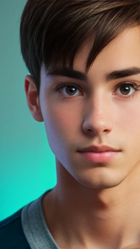  A young man Isaac focus on the face