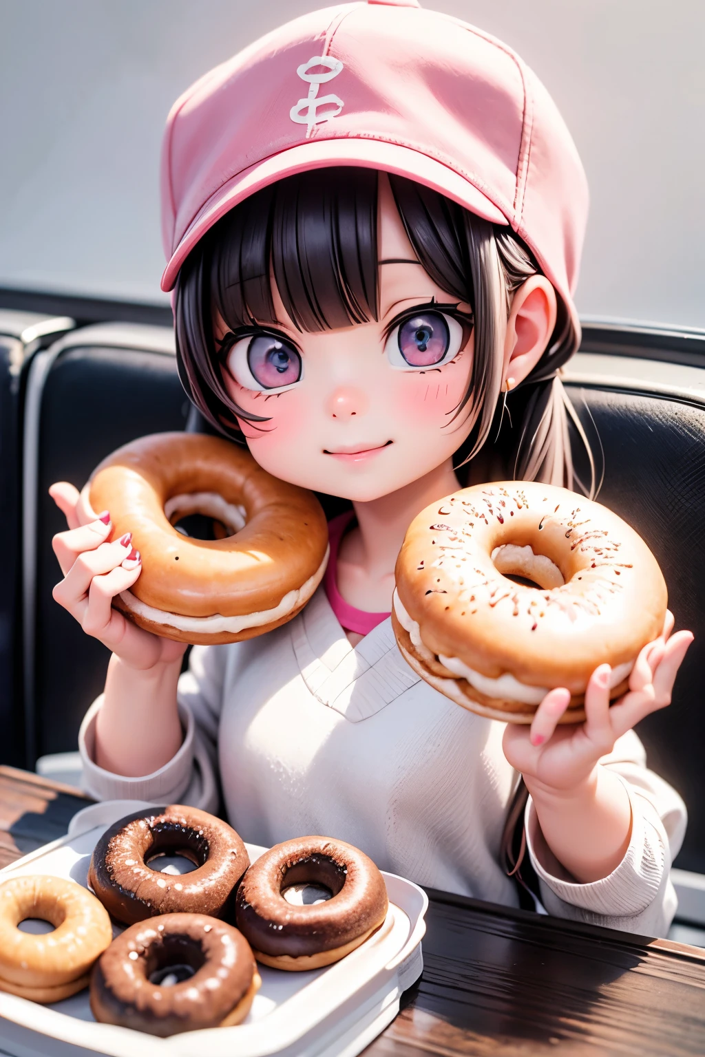 eating donuts