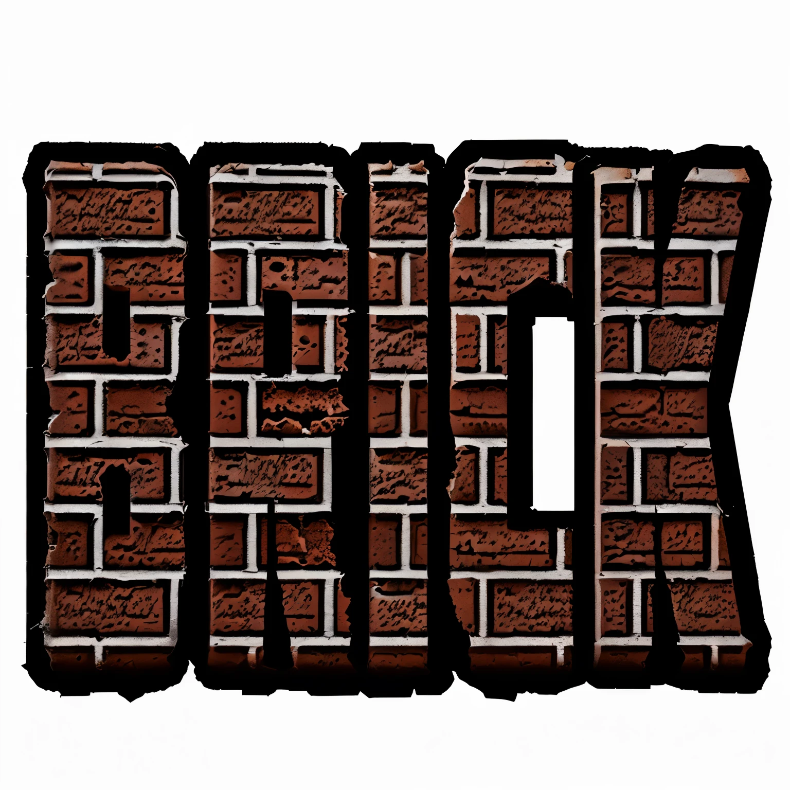 brick logo with brick letters and a brick wall, brick, bricks, brick walls, brick wall, brick building, ((((dirt brick road)))), bricks flying, stone brick, red bricks, brick debris, no bricks, brick wall background, stone bricks, cracked brick background, stone brick walls, brick wall texture, album art, logo art, with blunt brown border