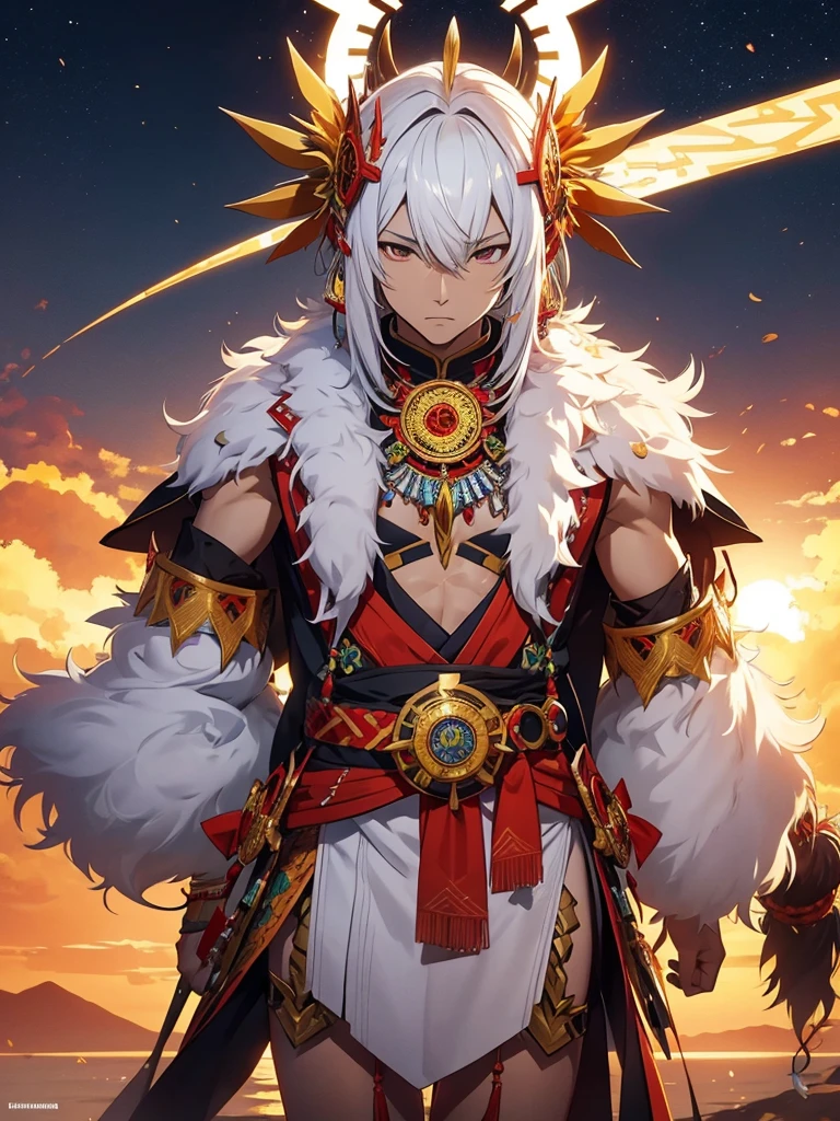 Minokawa sun eater in male form with filipino tribal outfit