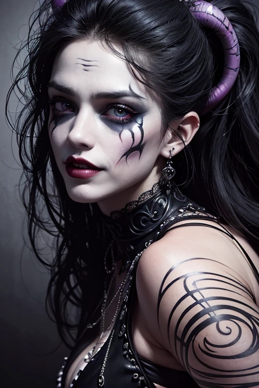 Tim Burton style, dark surreal, intricate design, twisted characters, gothic elements, whimsical details, ornate patterns, macabre atmosphere, exaggerated proportions, hauntingly beautiful, Creepy lighting, Black and white with splashes of vibrant colors., Contrasting textures, surreal landscape, intricate engravings, mysterious aura, Exquisite craftsmanship, whimsical creatures, Victorian era inspiration, dramatic shadows, unconventional and unconventional, disturbingly elegantepic digital art, beautiful digital artwork, Dan Mumford and Alex Grey style, Joker, Harley Quinn, digital illustration, (best quality, 4k, highres, masterpiece:1.2), ultra-detailed, (realistic:1.37), HDR, studio lighting, physically-based rendering, extreme detail description, professional, vivid colors, bokeh, portraits, horror, concept artists, gothic, vibrant, intense lighting, contrasting colors.