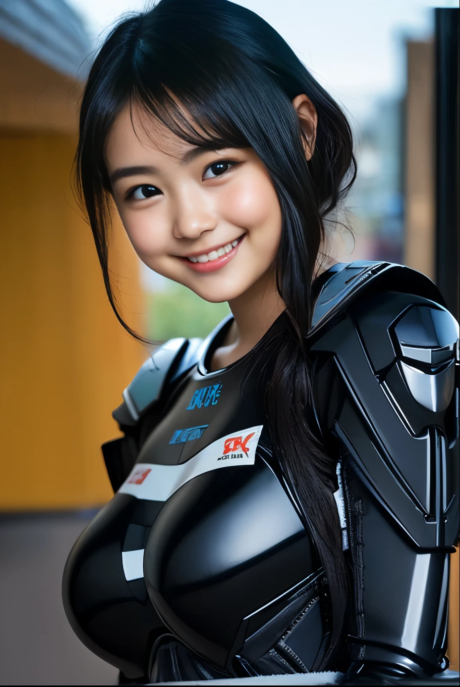 (8k、Raw photography、Highest quality、masterpiece:1.2),(Black Hair、Dark Eyes:1.9),(Plug Suit:1.6)、View your audience,Viewed from the front,White skin,(:1.4)、(Tight waist:1.6)、(Clothes that accentuate the shape of the breasts:1.0)、(Big Breasts :1.3)、Slim figure、Ultra-high resolution,beautiful,beautiful fece,(One person、No background:1.9),whole bodyボディー,Japanese women,(reality的:1.37)、Photon Mapping,reality、(Baby-faced and cute: 1.4)、(Cute Smile: 1.8)、(Round face: 1.8)、Radio City、Physically Based Rendering、Depth of field rally background、photograph, (:1.8),(:1.6),whole body、Great quality