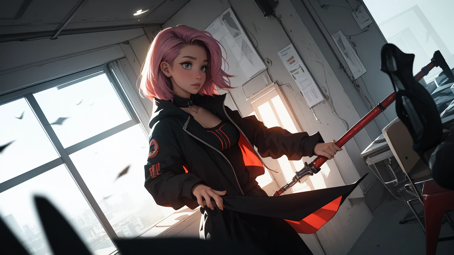 ahri, league of legend, sexy for, wallpapers, eyes detailed, fox_ear, (fox_tails), a skirt, (pink long hair), medium_breasts, looking_at_the_viewer, short_hair, mitts, navel, fail, Blue_there_are_eyes, eternal, Full_body, weapon, shoes, collar, black_Mittens, partition, Hood, hair_exceed_Yuon_There_Where_There is_eyes, circumcised_group, sweatshirt, black_pants, Sports_sweatpants, circumcised_Jacket, Cyberpunk character, cropped_himself、a high resolution、depth of field、natural soft light、professional lighting、about, standing, very длинные hair, cowboy shot, brilliant, brilliant hair, (night:1.2),Dreamy, [[gentle fingers and hands:0.55]::0.85],(detailed fingers),),(emotional),(breathtaking),(main part:1.2) все body.), (Anime Style), (Super Detailed), (brutal), (uhd, HDR), (8k), (High Resolution: 1.2), (Complex and Beautiful: 1.2), [[gentle fingers and hands:0.55]::0.85],(detailed fingers),),(emotional),(breathtaking),(main part:1.2) все body.), (Anime Style), (Super Detailed), (brutal), (uhd, HDR), (8k), (High Resolution: 1.2), (Complex and Beautiful: 1.2)