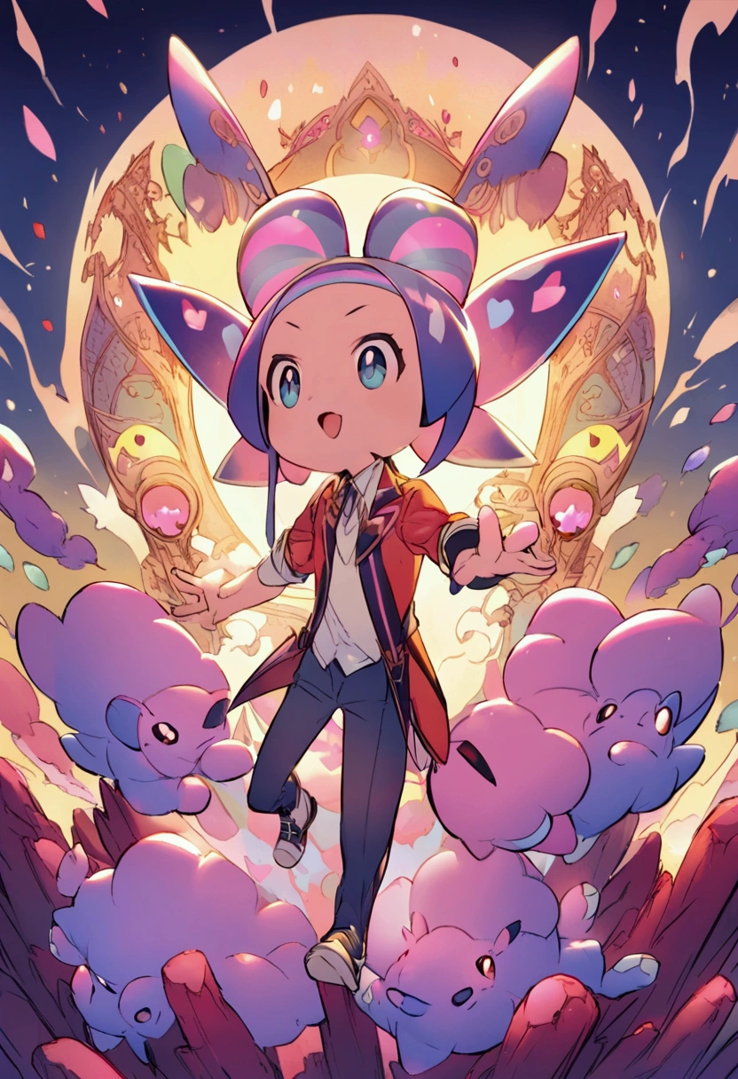 Fairy type pokemon trainer man