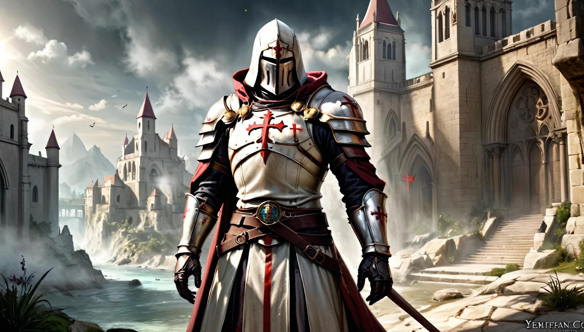 hd, fantasy background, templar
