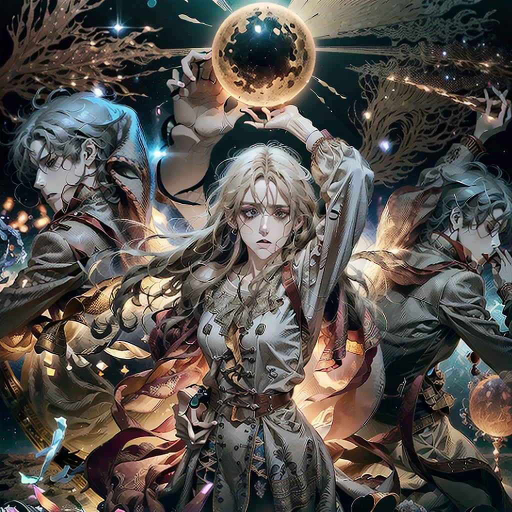 personagens de anime em um campo com um fundo de céu, anime arte principal, Anime isekai popular, capa de anime, visual principal do romance visual, isekai, anime em estilo fantasia, arte da capa da novela leve, visual principal do anime, arte principal, 2 0 2 1 anime, official visual principal do anime, visual principal do anime”, arte principal anime sharp focus, 25 melhores séries de anime de fantasia. Extremely detaild, intricate, 8K, HDR, natural light, cinematic lighting, masterpiece-anatomy-perfect, ultra HD, Space Battlefield, Unreal Engine, RAW photo, metallic, professional, ultra-fine painting, perfect body proportions, anatomically correct, uhd, real texture material, Anti-Aliasing, FKAA, TXAA, RTX, SSAO, Post Processing, Post Production, Tone Mapping, CGI, VFX, SFXHyper maximalist, Volumetric, ultra photorealultra-detailed intricate details
