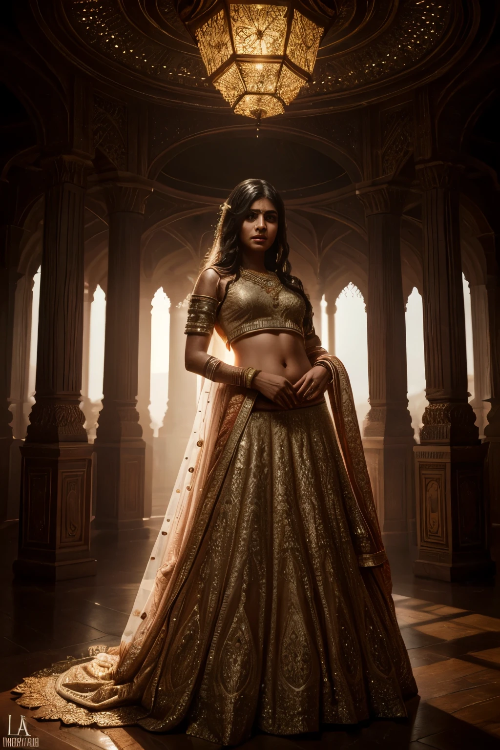 Realistic Indian Girl in A Weading mandap and she wearing a Lehenga Lots of people arround the girl and all are focous in the girl She was Fabolous and She look like Supper Confident (lehenga lift) (skirt lift) (genitals visible) (private hair), perfect composition, hyperrealistic, bright lighting from front, super detailed, 8k, high quality, trending art, trending on artstation, sharp focus, studio photo, intricate details, highly detailed, art by greg rutkowski