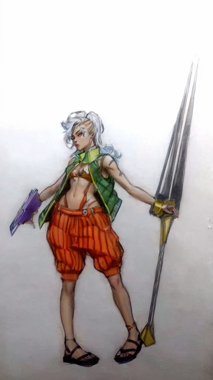a drawing of a woman in yellow and blue clothes holding a book, 90s comic book character design, posing like a jojo character, joline Joestar, jjba, comic book character, comic character, colourful drawing, inspired noCHAMBA, jojo anime style, inspired by Fra Bartolomeo, colourful drawing, space dandy anime dandy, full body concept