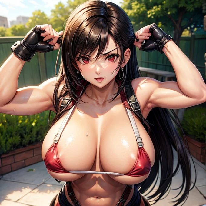 Tifa Lockhart　Huge breasts　Huge penis　