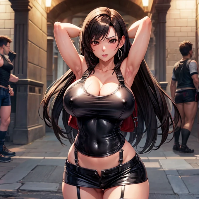 tifa lockhart Huge breasts Huge penis Excess semen