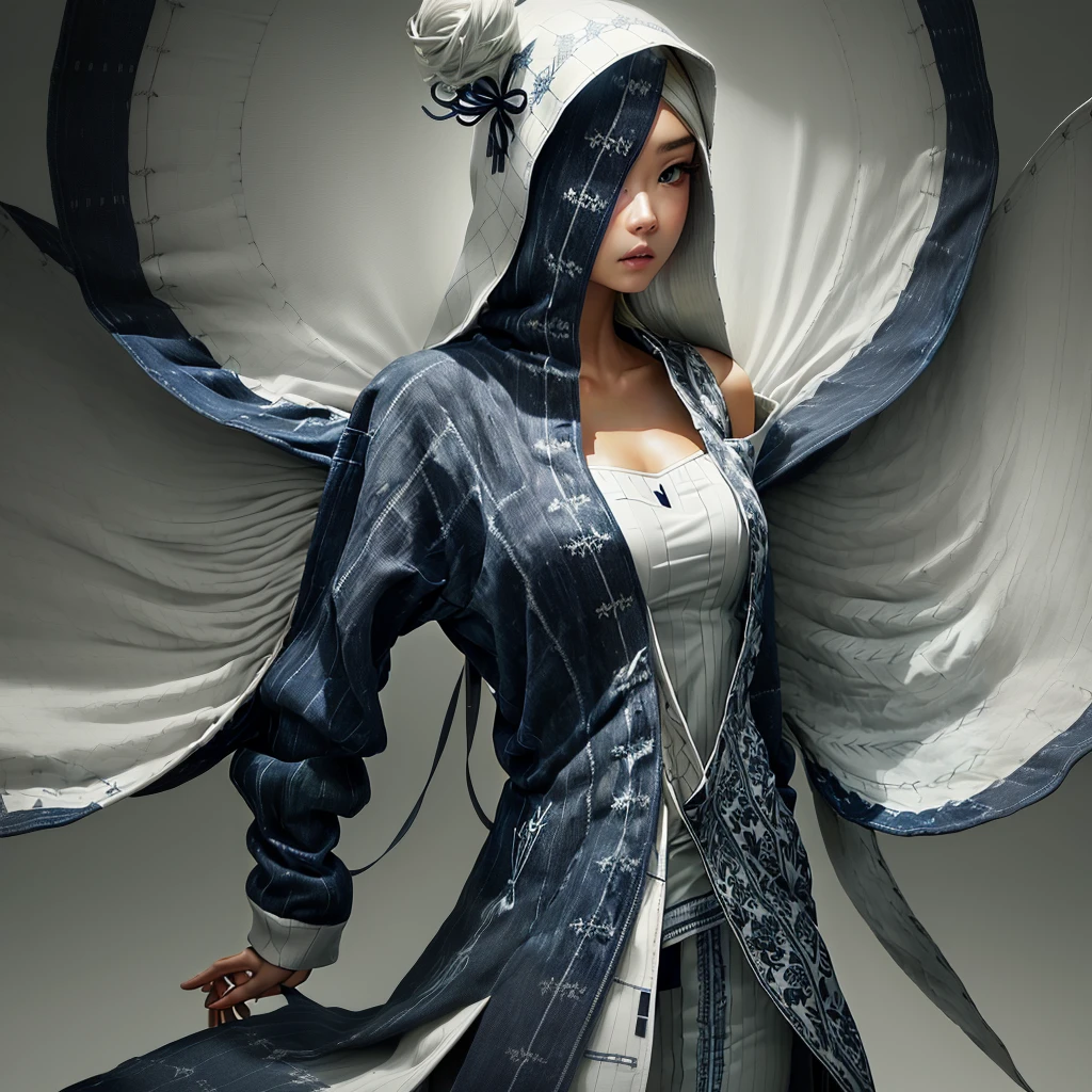 Turn white scales into clothes
