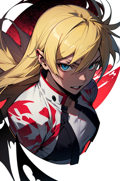 Kizi, アニメ, blonde, Caucasian skin, vampires, Eyes red, Shinobu do アニメ Bakemonogatari