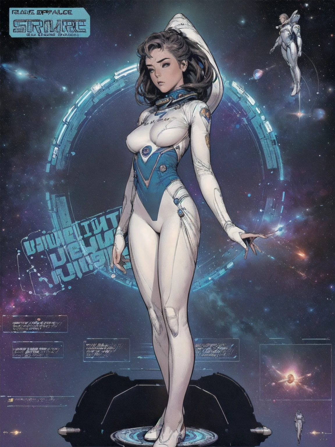 (((best final quality))),((((standing alone:1.2)))),((((1 girl:1.2)))),((((beautiful perfect woman)))),(((detailed perfect body, perfect finger detailed))),((((((ultimate space thriller movie poster)))))),(((to burst, close up))),(((((American comics))))),(((extreme highlights))),(((extremely colorful, primary colours))),neckleace, super beautiful lady,(((((Typography))))),(((text))),(((((looking up or looking down))))),(((((speech bubble)))))