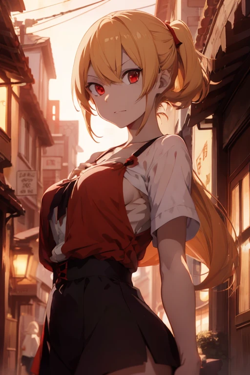 Kizi, アニメ, blonde, Caucasian skin, vampires, Eyes red, Shinobu do アニメ kizumonogatari