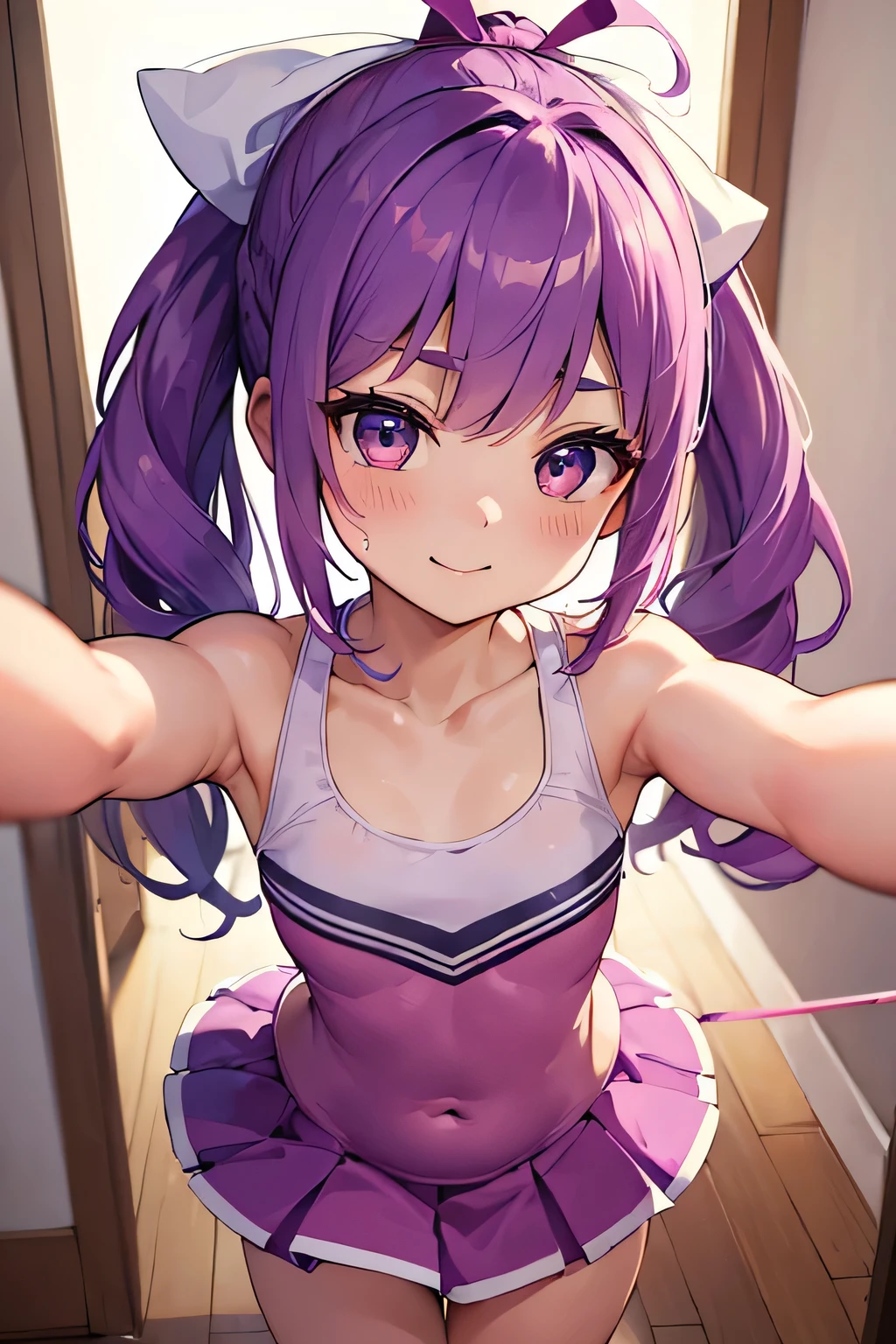 Highest quality、High resolution、Detailed Background、(Beautiful face in every detail:1.4)、Anatomically correct、(Normal number of fingers:1.2)、Detailed eyes、Teenage beauty、Highly detailed face、Perfect body line、Bun Hair、ponytail、Braid the side hair and put it in a bun、well-groomed eyebrows、Hug playfully、A big smile、smile、A fun atmosphere、
(Three girls happily practicing rhythmic gymnastics:1.5)、
Inside the gym、A girl and her friends are practicing rhythmic gymnastics、They are wearing gorgeous uniforms and performing rhythmic movements to the music.、They use their flexible bodies to effortlessly manipulate ribbons and balls, and perform perfectly coordinated combinations.、Passionately working on practice with close friends、Even though they were sweating, their expressions looked cheerful and they seemed to be having fun.、Passion for rhythmic gymnastics and friendship are dynamic、
Leotards designed to flatter the body line are a classic.、Leotards decorated with sequins and jewels are also popular.、Skirts made of flowing materials such as tulle and chiffon skirts will add a touch of glamour.、As for hair accessories, we recommend not only hair ornaments but also headbands and barrettes.、Pair it with leg warmers and a headband、Designs that flatter the body line、The ones with glittery decorations are popular.、Pair colorful leggings with a fitted tank top or camisole.、A headband not only holds your hair together but also acts as an accent.、cute
