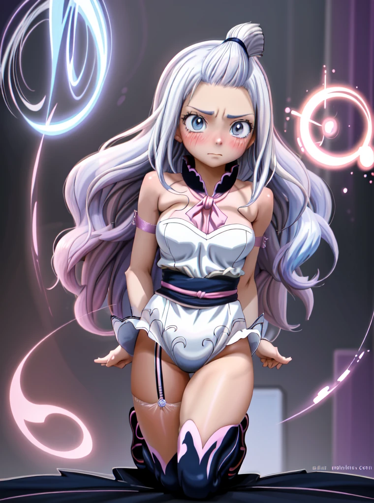 Not more than one person, a beautiful anime girl In see-through Undergarments, Colorful hair, Rossdraws pastel vibrant, Rossdraws cartoon vivid, anime style 4K, beautiful anime portrait, art garm colorful! ,! Dream art garm, anime style digital art, anime art wallpaper 4k, anime art wallpaper 4k, digital anime art, very fine art garm, blush, look of shame, teary eyes, garter belt, crouching, big breasted, alone,  upturned eyes, one person, 15 years old, in Japanese room,　Shoulders bare, Bending forward, Bare chest, Legs open, thin, back view, wide hips,
