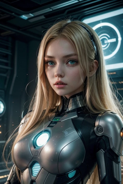 AN ADVANCED CYBERNETIC CITY AT THE CENTER OF THE UNIVERSE.
WHERE A FUTURISTIC YOUNG HUMANOID WOMAN IS FOUND.
SHE IS CHARACTERISTICS.@MICAELA BLONDE. LONG HAIR, GREEN EYES, BUT CYBERNETIC.
.