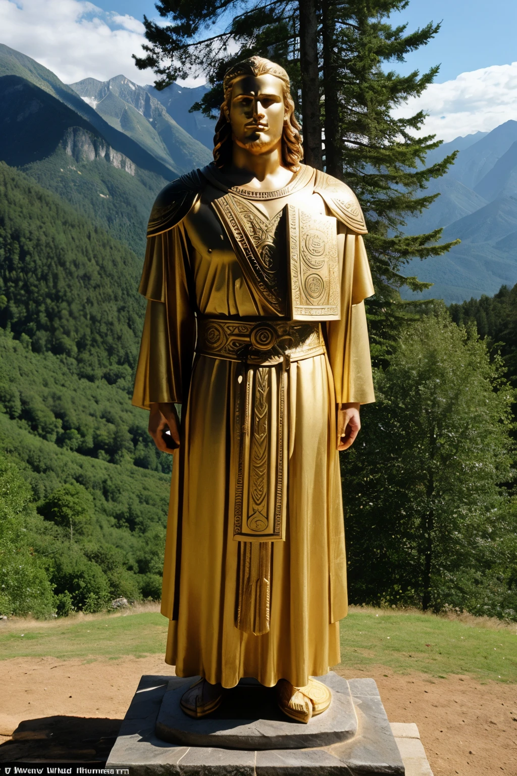 Zeus: young and determined god * royal robes * lush forests and mountains * training and honing your skills