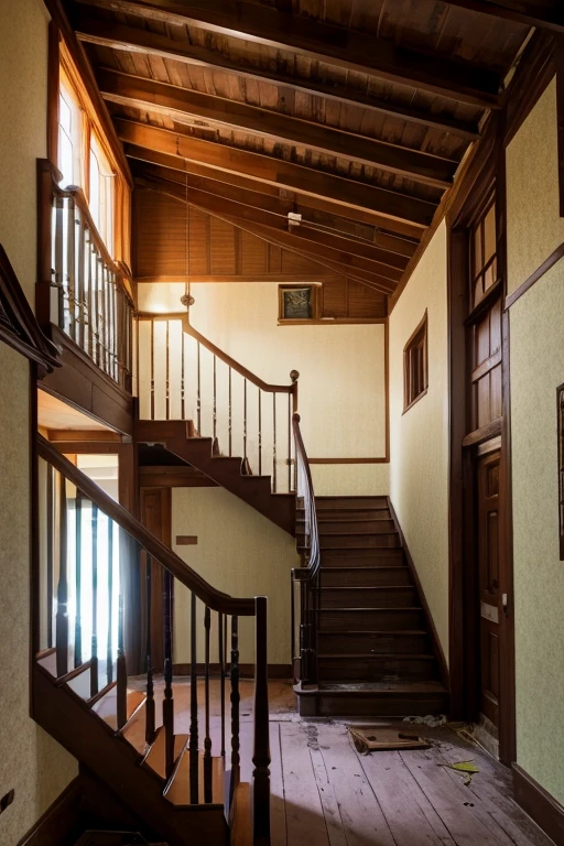 Abandoned house、Staircase Hall