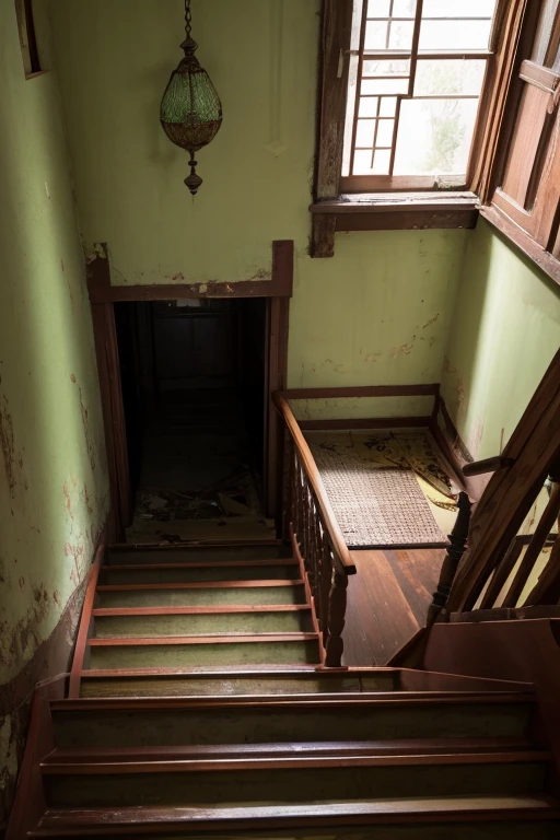 Abandoned house、Staircase Hall