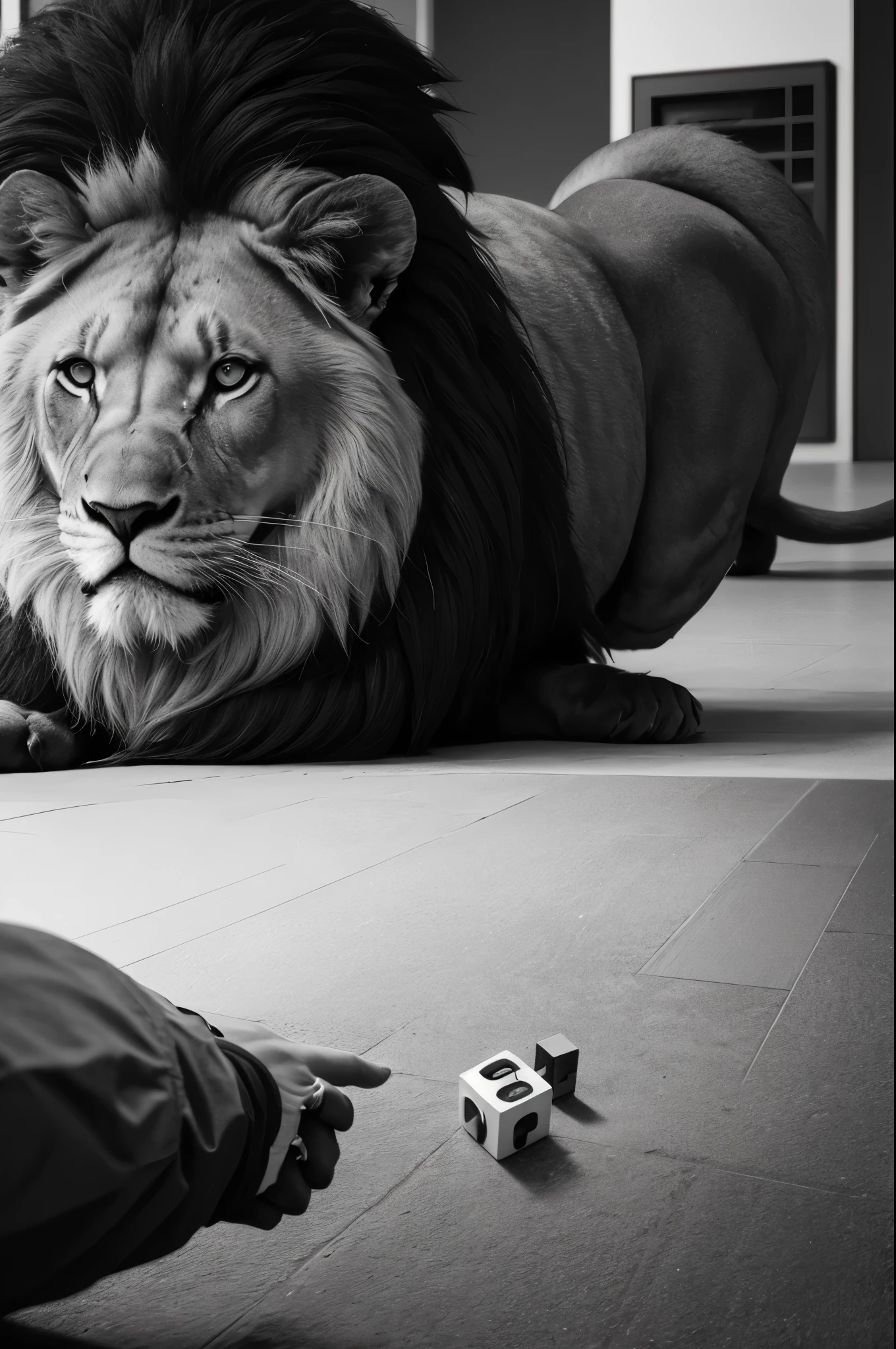 A black image written in lion_blox with white color 