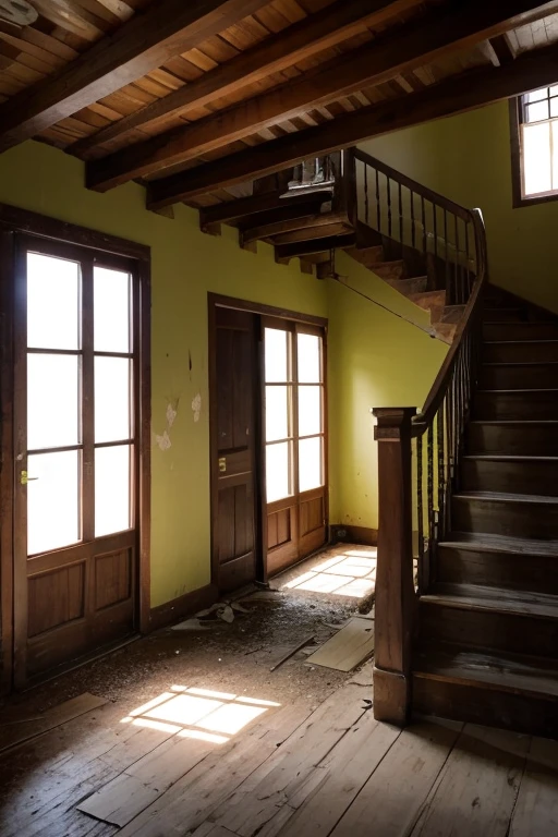 Abandoned house、Staircase Hall