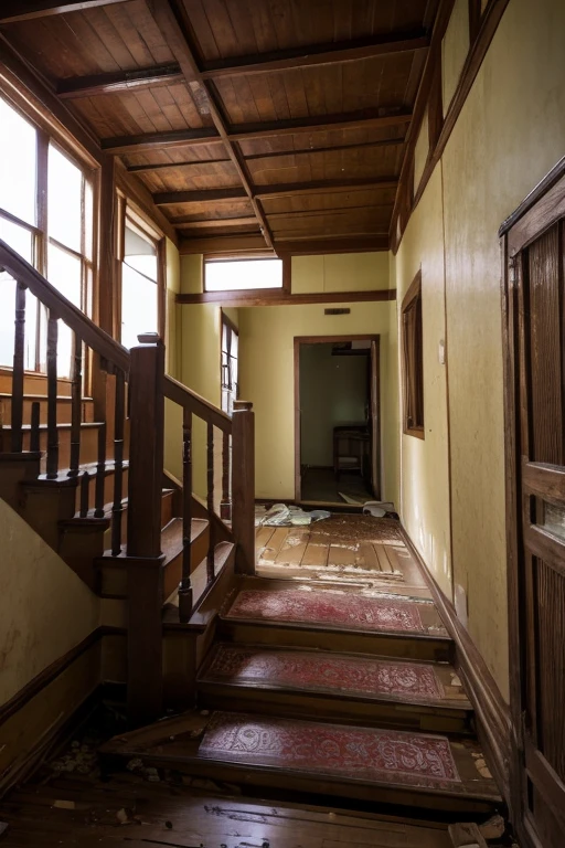 Abandoned house、Staircase Hall