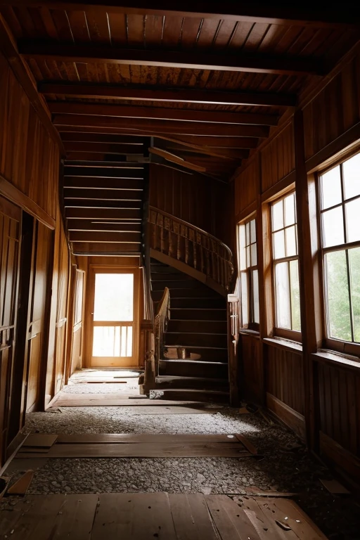 Abandoned house、Staircase Hall