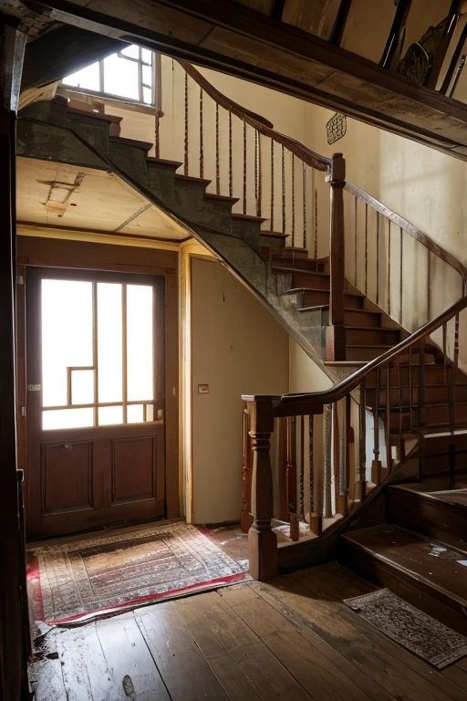 Abandoned house、Staircase Hall