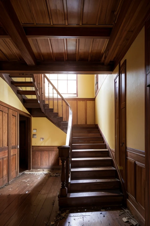 Abandoned house、Staircase Hall