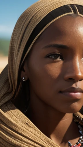 A beautiful Isaac woman focus on face