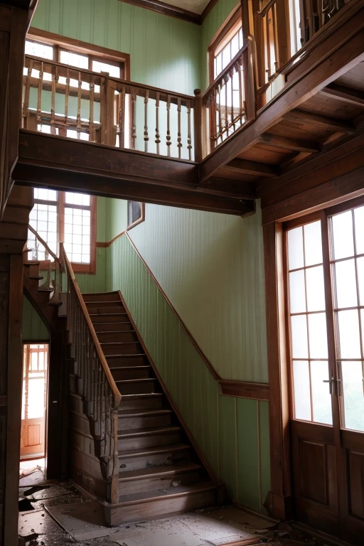 Abandoned house、Staircase Hall