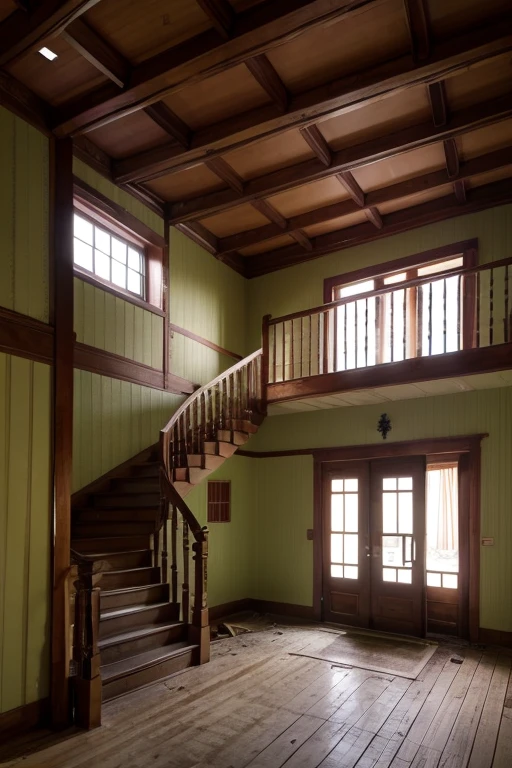 Abandoned house、Staircase Hall