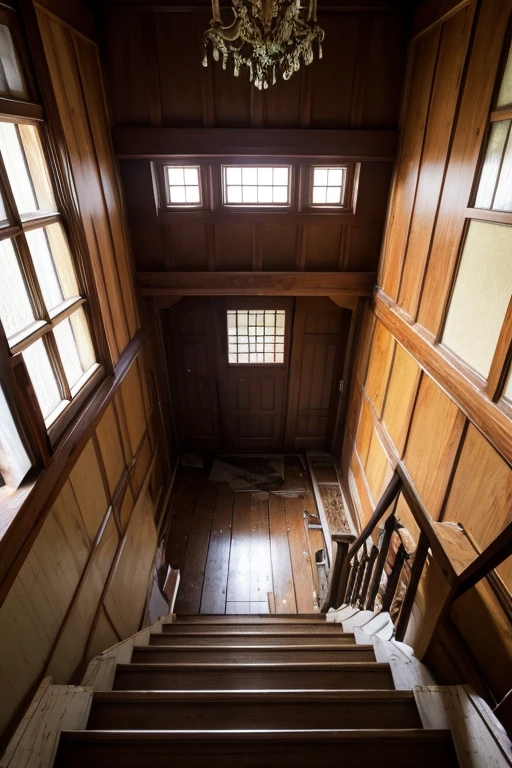 Abandoned house、Staircase Hall