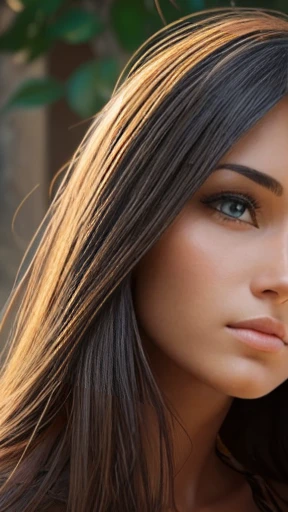  A beautiful woman Isaac focus on face