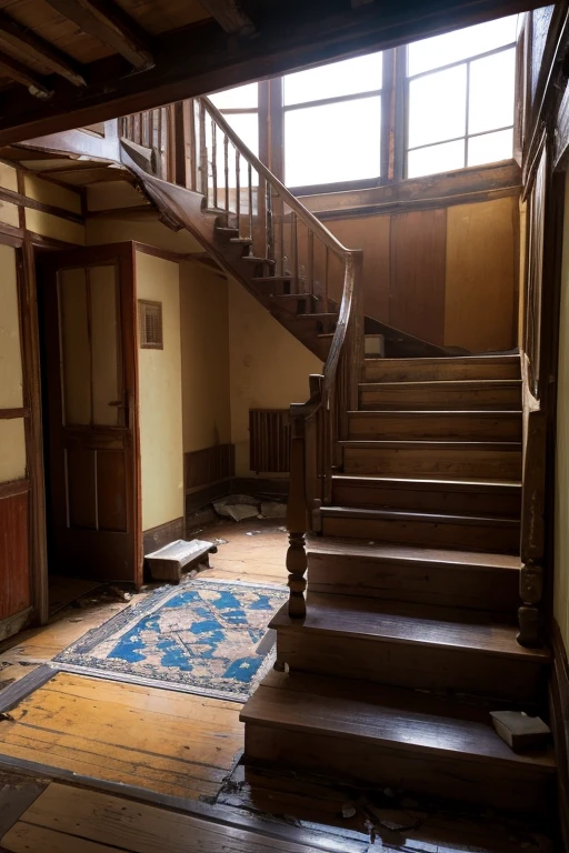 Abandoned house、Staircase Hall