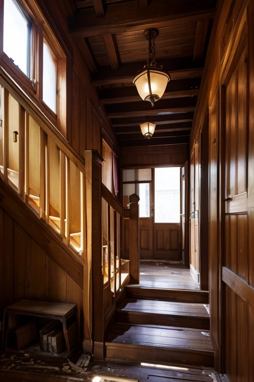 Abandoned house、Staircase Hall