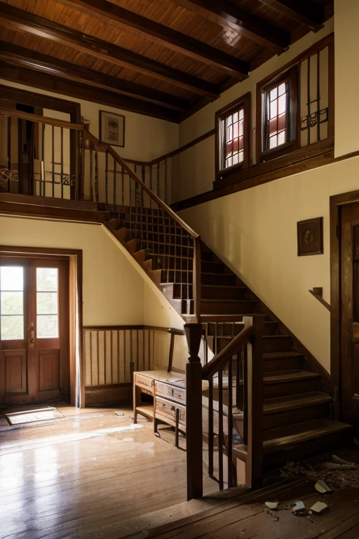 Abandoned house、Staircase Hall