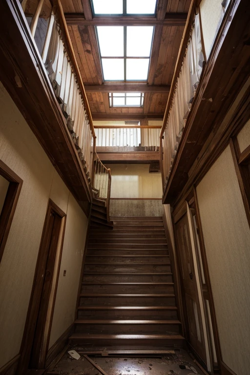 Abandoned house、Staircase Hall