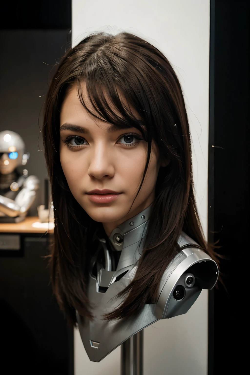half human half robot "drawing"