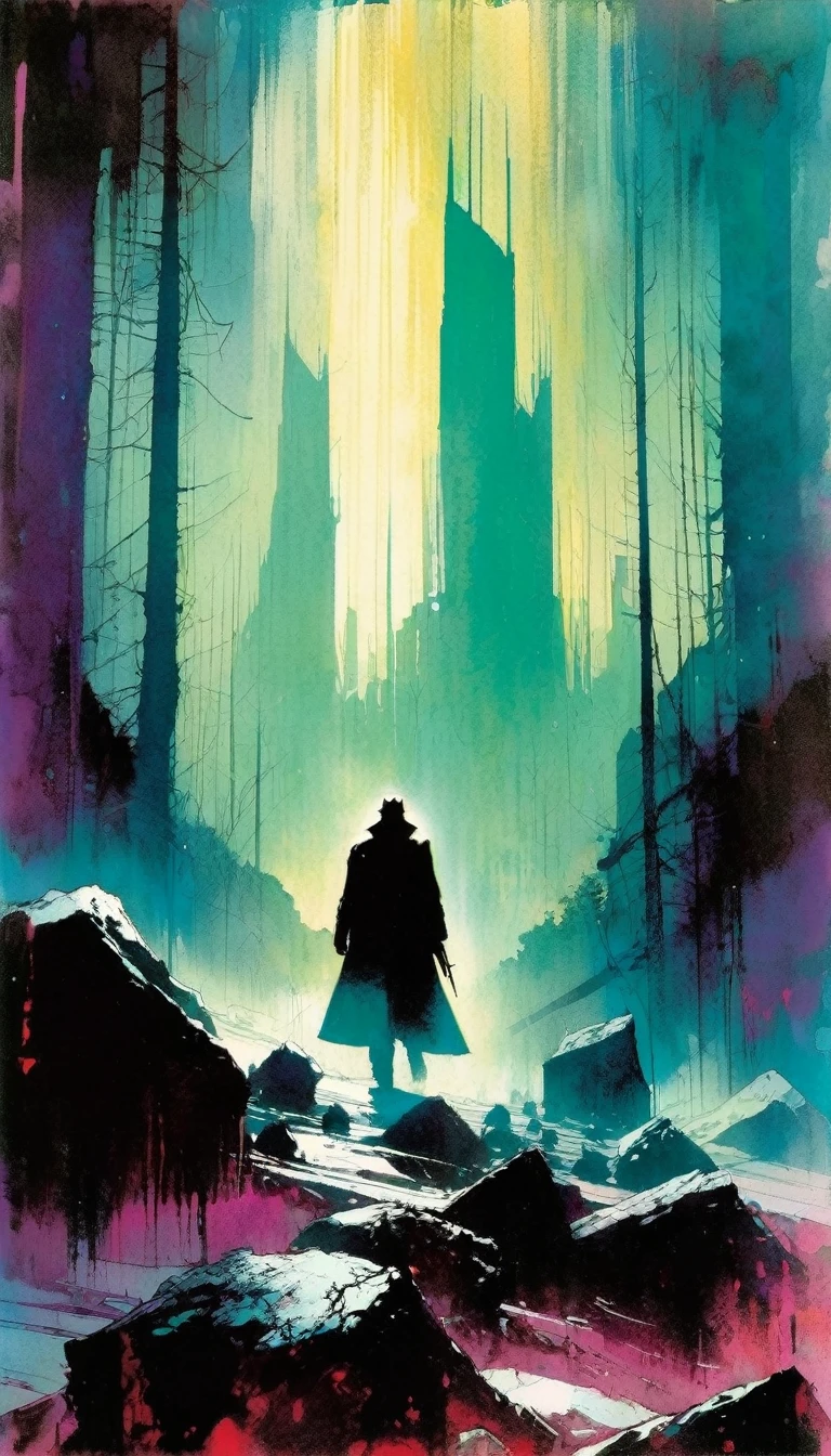 desolation, Bill Sienkiewicz inspired art
