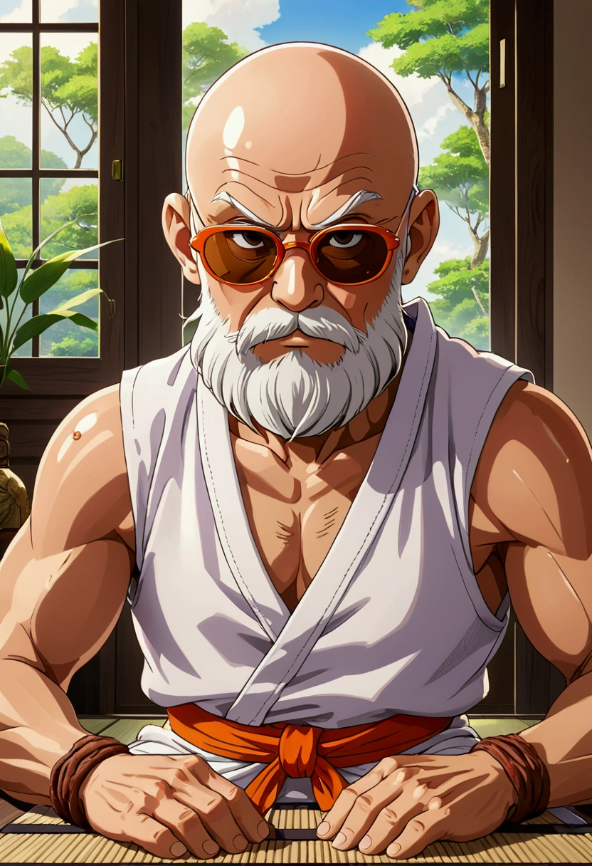 Master Roshi training hard