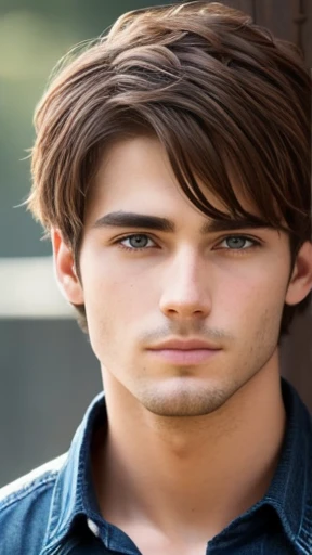 A beautiful man Isaac focus on the face