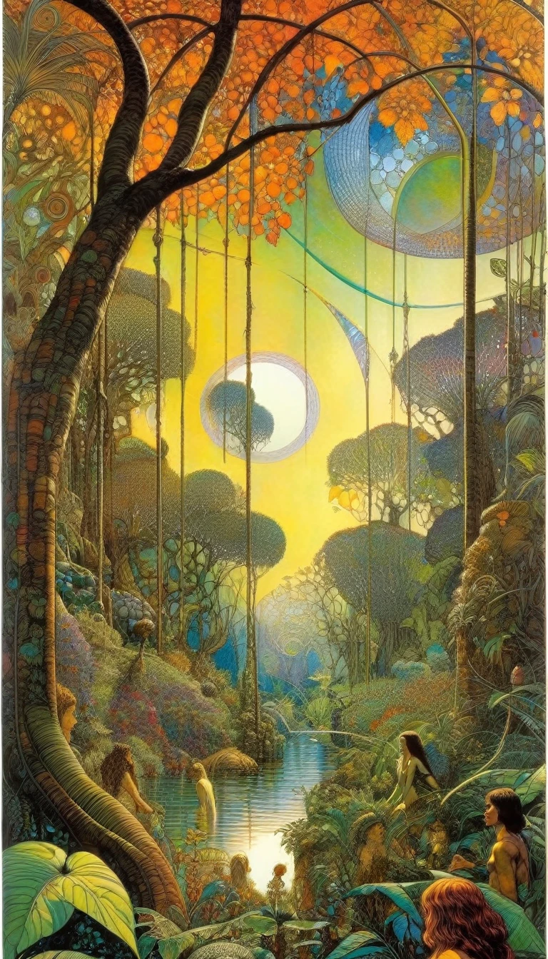 garden of eden Barry Windsor-Smith inspired art