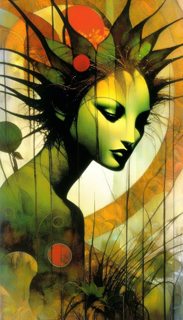 garden of eden Dave Mckean inspired art